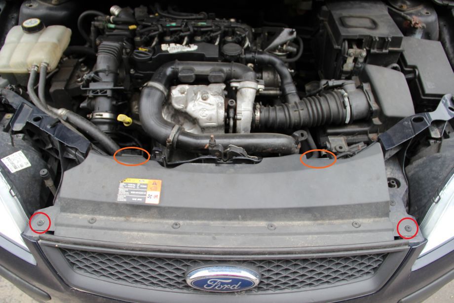 Ford Focus Mk2 (2004 - 2007) - Lokalizacja/Instalacja Czujnika Temperatury Zewnętrznej - Auto Genius