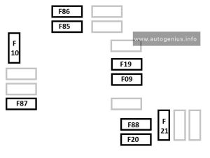 Alfa Romeo Giulietta (2013 - 2020) - fuse box diagram - engine compartment