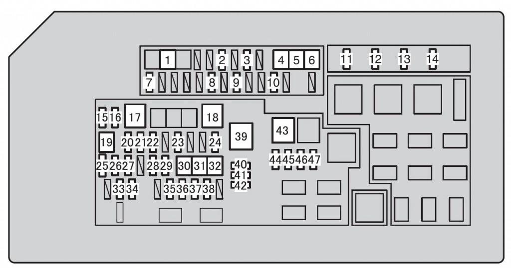 Toyota 4Runner (2010 2012) fuse box diagram Auto Genius