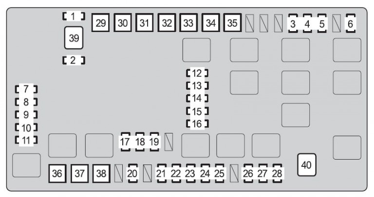 Toyota 4Runner (2009) - fuse box diagram - Auto Genius