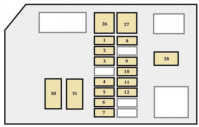 Toyota 4Runner (1996 - 1997) - fuse box diagram - Auto Genius