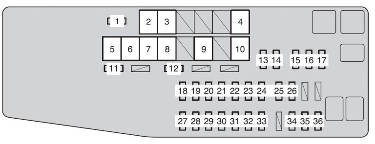 Toyota Avalon (from 2012) - fuse box diagram - Auto Genius