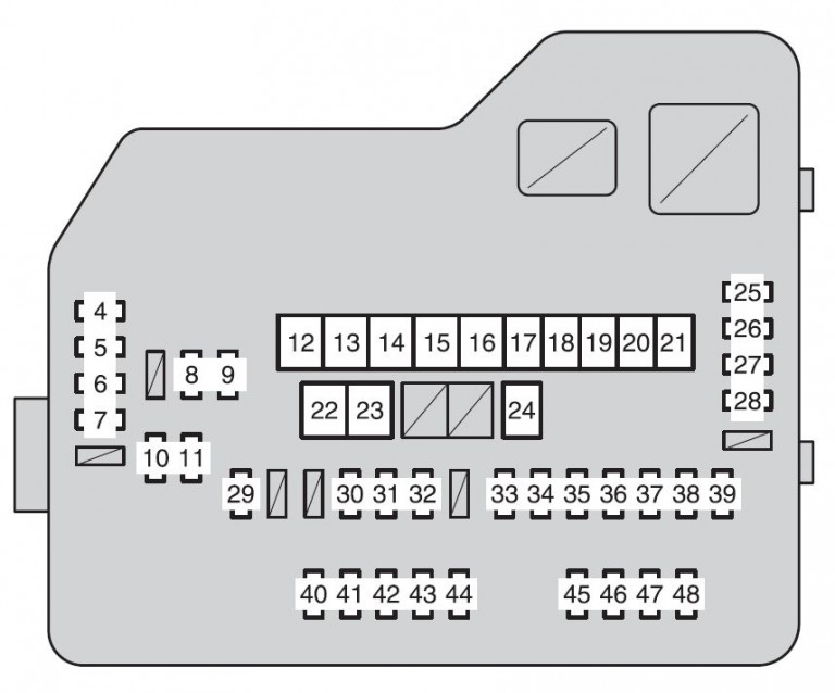 Toyota Highlander (XU50; From 2013) - Fuse Box Diagram - Auto Genius