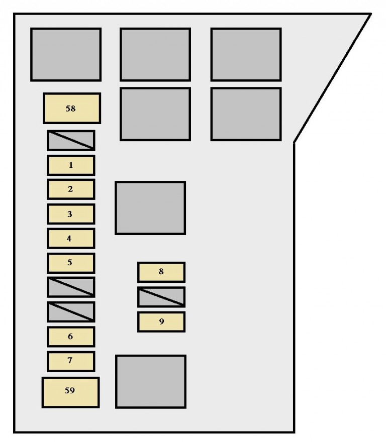 Toyota Highlander Hybrid (2006 - 2007) - fuse box diagram - Auto Genius