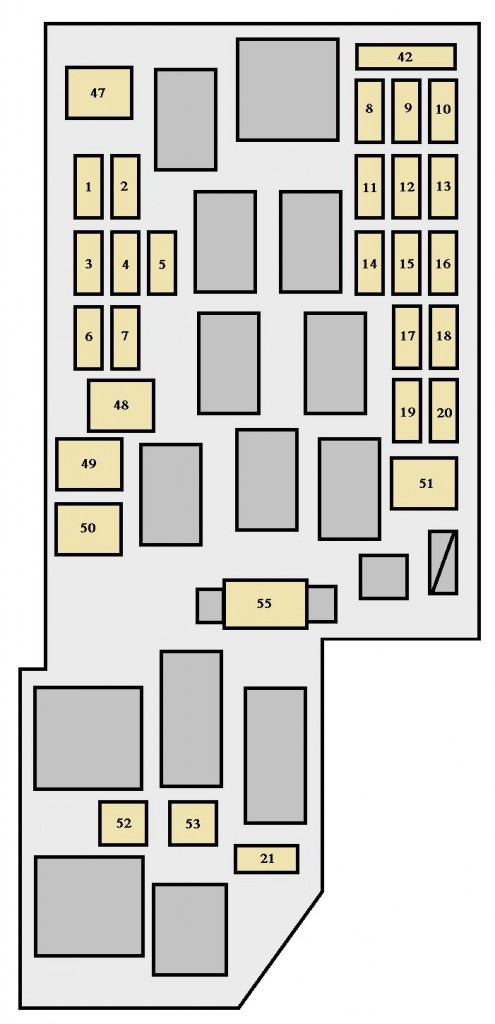 Toyota Celica (2004 - 2005) - fuse box diagram - Auto Genius