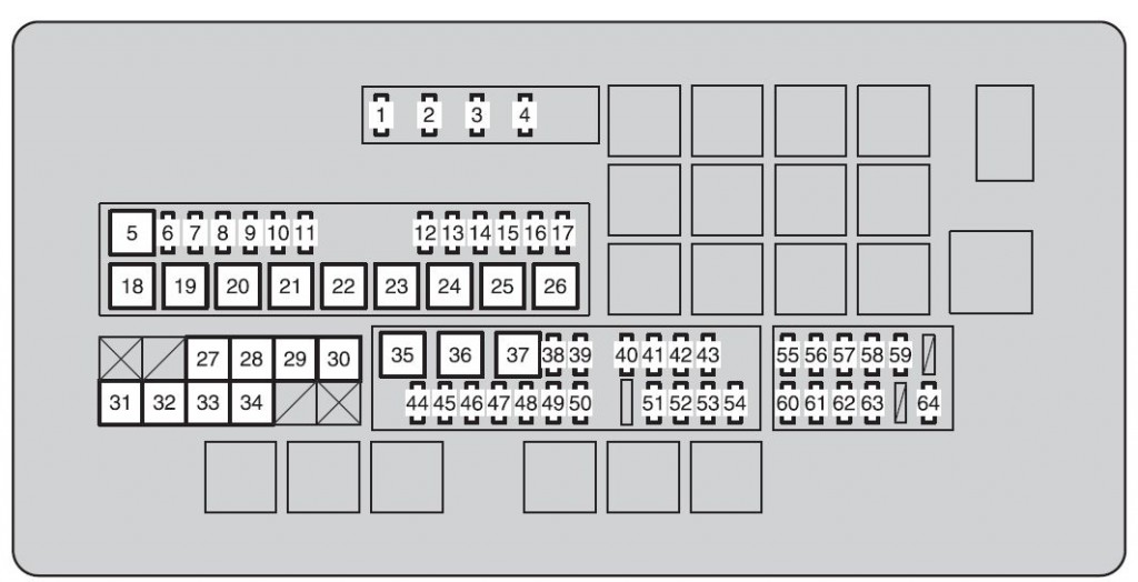 Toyota Land Cruiser (2010 - 2011) - fuse box diagram - Auto Genius