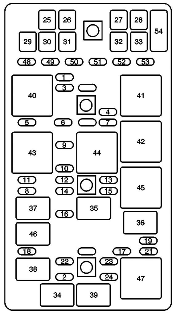 Cadillac XLR (2004 - 2005) - fuse box diagram - Auto Genius