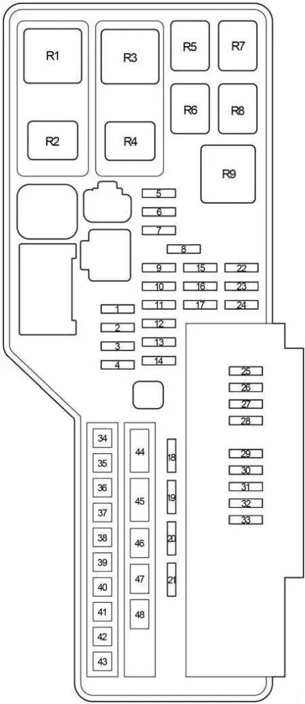 Lexus ES350- XV40 - (2006 - 2012) - fuse box diagram - Auto Genius