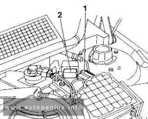 Alfa Romeo 155 (1992 - 1998) - fuse box diagram - engine compartment (heating - ventilation system)