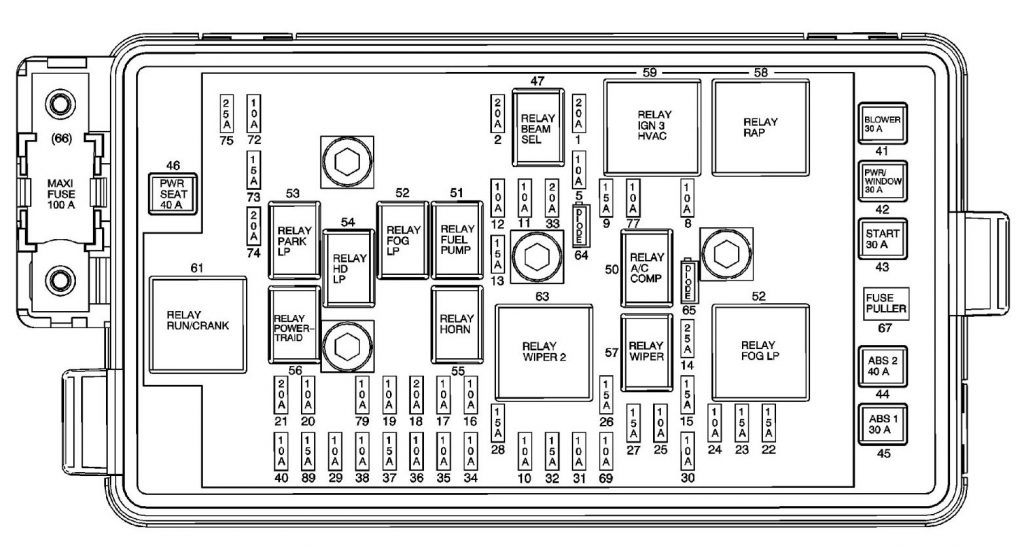 Isuzu i-370 (2007 - 2008) - fuse box diagram - Auto Genius