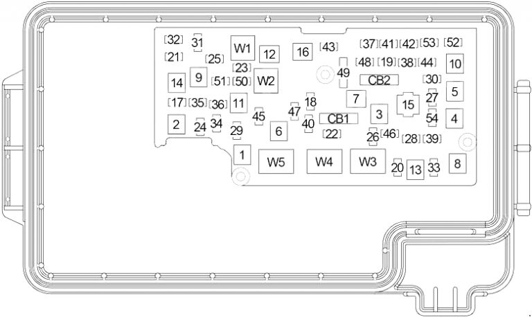 Dodge 3500 (2009 - 2011) - fuse box diagram - Auto Genius