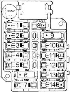 Cadillac Seville - fuse box diagram