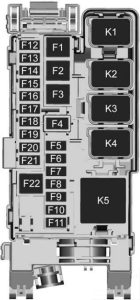 GMC Terrain - fuse box diagram - rear compartment