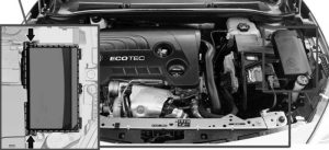 Holden Astra (PJ) - fuse box location - engine compartment