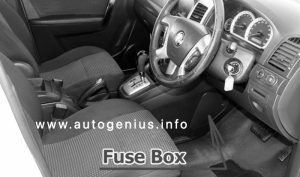 Holden Captiva 7 - fuse box location - passenger compartment