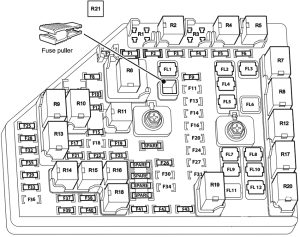 Holden Commodore (VE; 2006 - 2013)- fuse box diagram - engine compartment