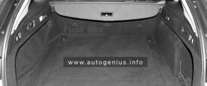 Holden Commodore (ZB; 2018 - 2020)- fuse box location - luggage compartment