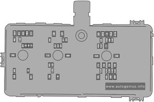 Ford Bronco - fuse box diagram - engine compartment