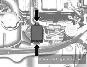 Holden Trax (TJ; 2013 - 2016) - fuse and relay box location - engine compartment (auxiliary relay box)