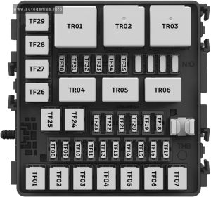 Nio ET5 (2022 - 2024) - fuse box diagram - luggage compartment