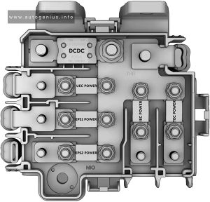 Nio ET7 (2022 - 2024) - fuse box diagram - engine compartment (pre-fuse box)