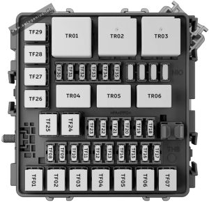 Nio ET7 (2022 - 2024) - fuse box diagram - luggage compartment