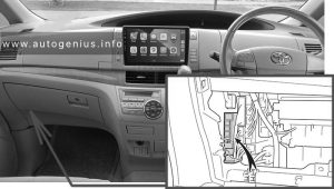 Toyota Tarago (2009 - 2012) - fuse box location - passenger compartment fuse box no. 2