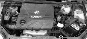 Volkswagen Lupo (2000 - 2006) - fuse box location - engine compartment