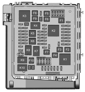 Buick Enclave - fuse and relay box diagram - engine compartment