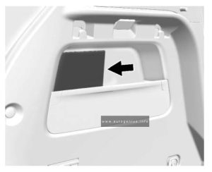 Chevrolet Trax - fuse and relay box location  - rear compartment