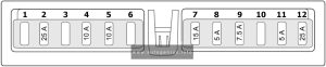 Chery Bonus 3 - fuse and relay box diagram - BCM fuse box