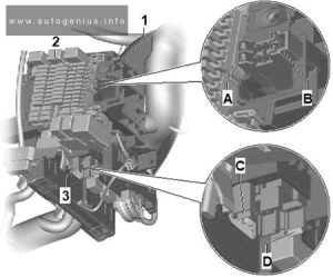 Cupra Formentor (2020 - 2022) - fuse and relay box diagram - passenger compartment (Individual fuses)