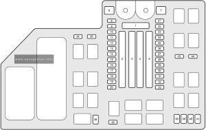 Honda HR-V - fuse and relay box diagram - engine compartment