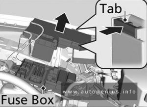 Honda HR-V - fuse and relay box location - engine compartment