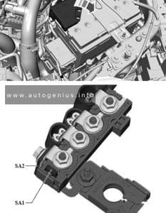 Volkswagen Amarok (II; 2022 - 2024) - fuse and relay diagram - engine  compartment (-SA-)