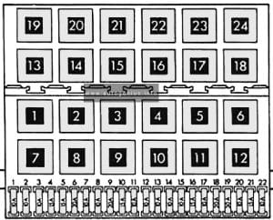 Volkswagen Jetta (A3; 1992 - 1999) - fuse and relay diagram - passenger compartment