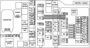 KIA Tellerude (2023 - 2024) - fuse and relay diagram - engine compartment