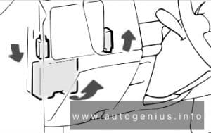 Mitsubishi L200 (2002 - 2005) - fuse and relay location - passenger compartment